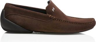Porsche Design Mens Monaco Velours Moccasins In Espresso