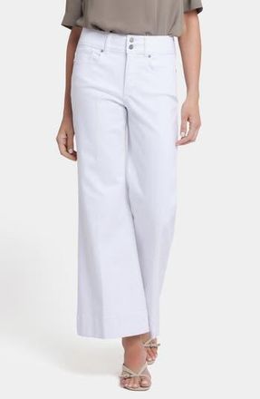 NYDJ Mia Cool Embrace High Waist Palazzo Flare Jeans in Optic White at Nordstrom Rack, Size 18 (Similar To 14W)