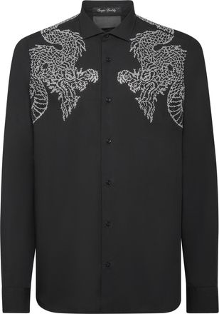 Philipp Plein Overhemd Slim Fit Dragon