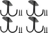 OEM Juego De 4 Soportes Colgantes Para Tazas Lntyq, Soporte De Metal Negro Para Tazas De Caf&eacute; Con 2 Ganchos, Para Guardar Y Colgar Utensilios De Cocina