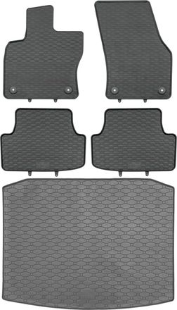 OEM Juego De Alfombrillas De Goma Para Coche Y Alfombrilla Para Maletero Para Seat Ateca Crossover A Partir De Septiembre De 2016