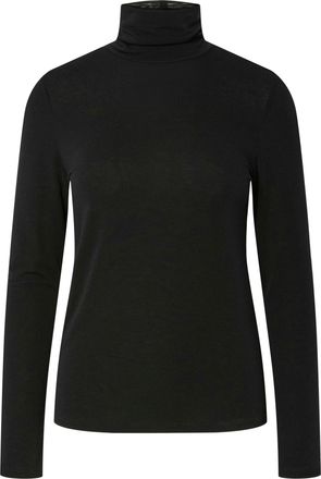 Pieces Rollkragenshirt PIECES PCMARIA LS ROLLNECK TOP JRS NOOS BC, Damen, Gr. XXL, schwarz, Jersey, Obermaterial: 64% Polyester, 33% Viskose, 3% Elasthan, un