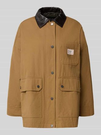 Max Mara Oversized Jacke aus reiner Baumwolle Modell BOZEN in Camel, Gr&ouml;&szlig;e 34