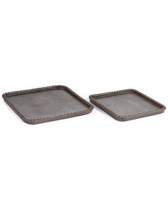 Napa Home & Garden Set Of 2 Langley Square Trays