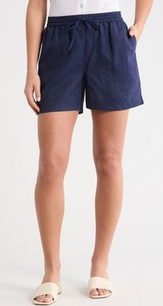 Tommy Bahama Two Palms Tie Waist Linen Shorts in Coastline at Nordstrom, Size X-Large