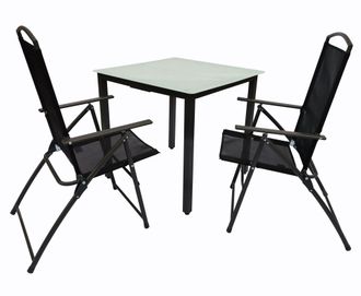 ebuy24 Juego De Muebles De Jard&iacute;n Del Grupo De Asientos De 3 Piezas 80m 105x80x80 - Vcm