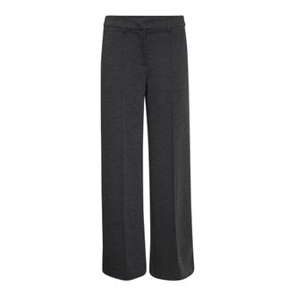 Ichi Ichi - Ihkate SUS Office Wide PA Broek - Dames - Broeken - Grijs - Maat: S Leer
