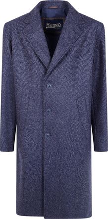 Herno Coat Classic Man Ca000243u.33555 9200 Blue Navy
