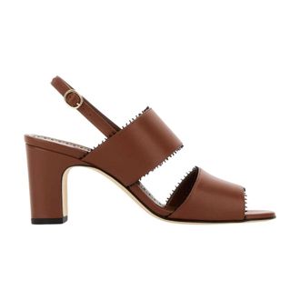 Manolo Blahnik High Heel Sandals, female, Brown, Size: 8 1/2 US Persio Sandals