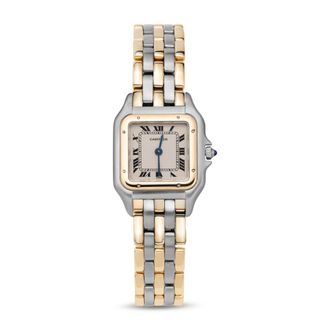 Cartier Pre-owned Cartier Panthere De Cartier Quartz White Dial Ladies Watch 66921