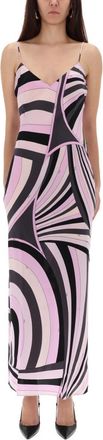 Emilio Pucci Abito Lungo Con Stampa Iride-Donna