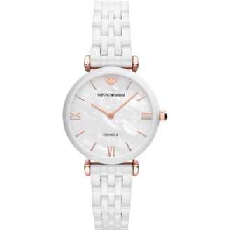 Emporio Armani Ceramica Horloge - Dames - Horloges - Wit - ONE Size - Accessoires