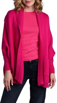 Saachi Oversize Ribbed Knit Cardigan in Fuschia at Nordstrom Rack