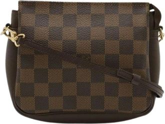 Louis Vuitton Pre-owned Cross Body Bags, male, Brown, Size: ONE SIZE Pre-owned Damier makeup pouch