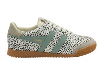 Gola Womens Elan Savanna Trainer Shoes In Grey/green Mist