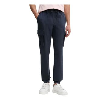 Aeronautica Cargo-pocket Track Pants - Heren - Broeken - Blauw - Maat: 2XL Katoen