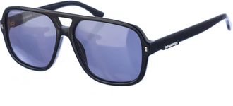Dsquared2 D20003S Mens Aviator Style Acetate Sunglasses - Black - One Size