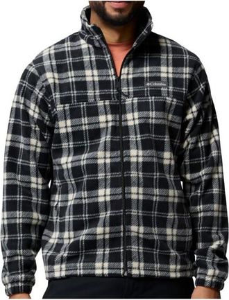 Columbia Steens Mountain Printed Jacket Fleecejacke f&uuml;r Herren | schwarz/grau