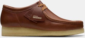 Clarks Mens Wallabee Moc Toe Lace Up Boat Shoes - Brown - Size: 8.5