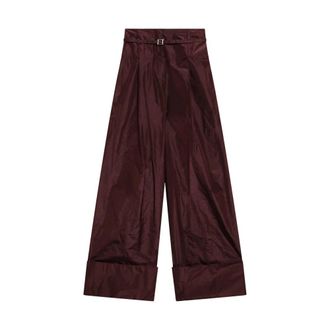 Fendi Broeken, Dames, Rood, S, Wijde Broek