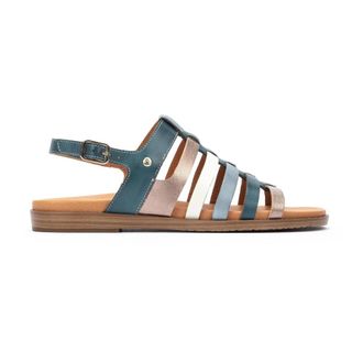 Pikolinos Formentera Flat Sandal - Dames - Sandalen - Blauw - 35 EU - Schoenen