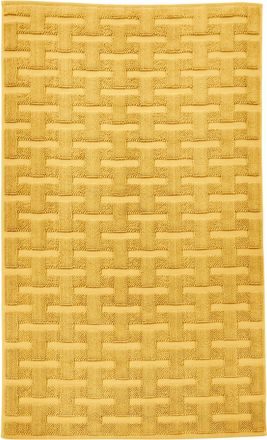 done. Badematte »Delia« Höhe 10 mm rutschhemmend beschichtet fussbodenheizungsgeeignet Badteppich, Uni-Farben, Hoch-Tief Effekt, reine Baumwolle, waschbar