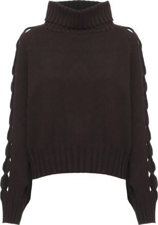 D.exterior Maglione a collo alto con cut-out - - Knitwear - Donna - Marrone - S