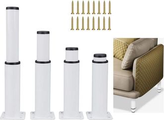 OEM Juego De 4 Patas De Altura Ajustable, 4 Piezas, Patas De Muebles Grandes Y Ajustables, Adecuadas Para Cama, Armario, Tv, Sof&aacute;, Muebles, Espacio Entre 