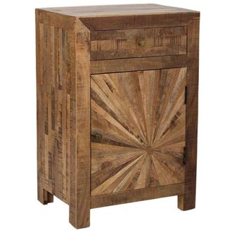 Wanderlust Deco Recibidor de madera natural 56x41x84