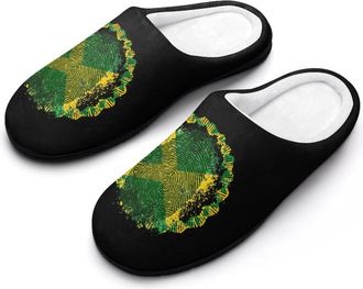 Generic Its in My DNA Jamaican Flag Mens Slippers Comfortable And Non-slip Cotton Slipper Shoe for House