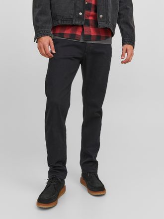 Jack & Jones Regular-fit-Jeans JACK & JONES JJICLARK JJEVAN AM 795 NOOS, Herren, Gr. 29, L&auml;nge 30, schwarz (schwarz denim), Denim/Jeans, Obermaterial: 98% Baumwoll