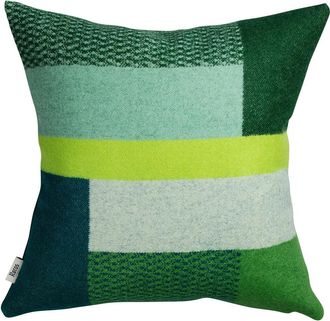 Roros Tweed Mikkel Kissen 50 x 50 cm, gr&uuml;n