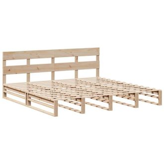 vidaXL Vidaxl - Estructura De Cama Sin Colch&oacute;n Madera Maciza De Pino 180x200 Cm