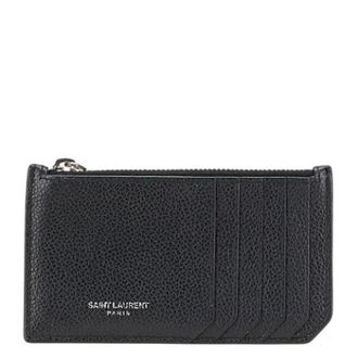 Saint Laurent Pre-owned Wallets, male, Black, Size: ONE SIZE Pre-owned Coin Purse