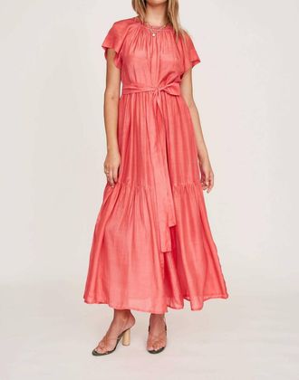 Mirth Vienna Maxi Dress In Coral