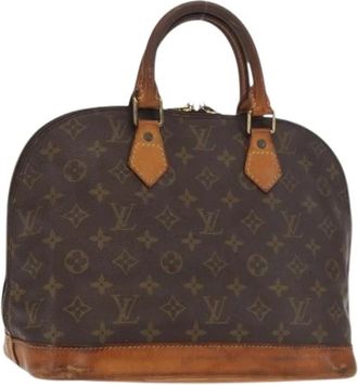 Louis Vuitton Pre-owned Canvas Handtas - Dames - Vintage Handtas - Bruin - ONE Size - Vintage