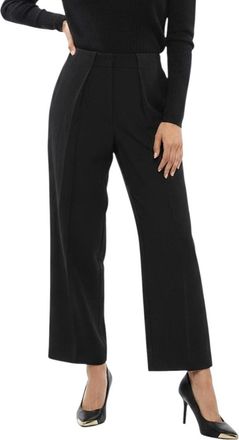 Balmain Black Tapered Pleated Pant
