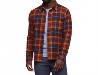 Cotopaxi Quedo Flannel Shirt In Coffee Plaid