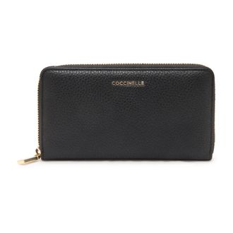 Coccinelle Wallets & Cardholders, female, Black, Size: ONE SIZE Metallic Large Wallet