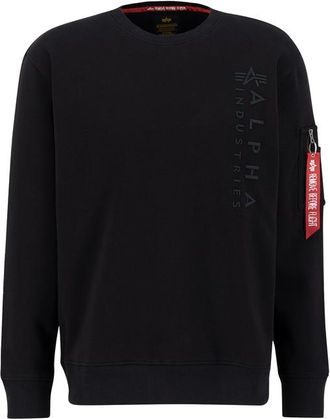 Alpha Industries Alpha Industries Mens Embroidery Sweatshirt - Black - Size Large
