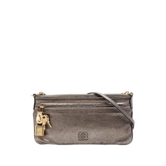 Loewe Pre-owned Cross Body Bags, female, Yellow, Size: ONE SIZE Pre-owned Crossbody Bag