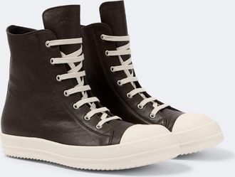 Rick Owens Temple leather high-top sneakers