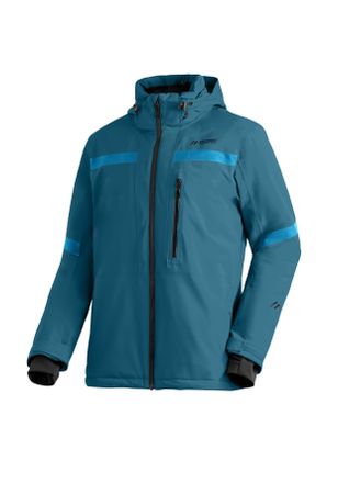 Maier Sports Skijacke MAIER SPORTS Lanciano M, Herren, Gr. 48, blau (saphirblau), 100% Polyester, Jacken Skijacke, Herren Winterjacke wattiert u. wasserdicht