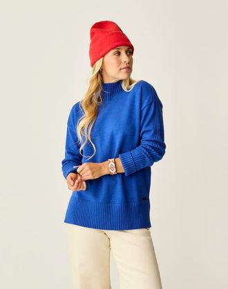 Carve Designs Woodward Sweater in Capri Heather at Nordstrom, Size Xx-Small