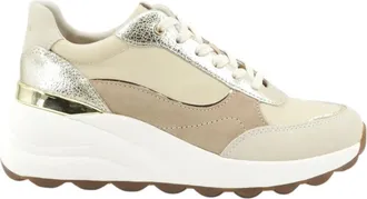 Geox Sneakers - Dames - Sneakers - Beige - 38 EU - Leer - Schoenen