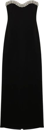 SIMKHAI Riona jurk verfraaid met bustier - Zwart