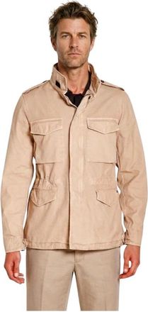 Mason's Field Jacket M74 - Heren - Zomerjassen - Beige - L - Katoen - Jassen