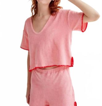 Compa&ntilde;&iacute;afant&aacute;stica Terry Shorts Set In Pink