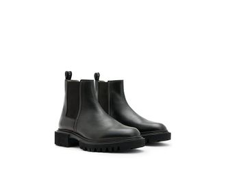 AllSaints Vince Boots Mens Boots Black : 12 M, Leather/Rubber