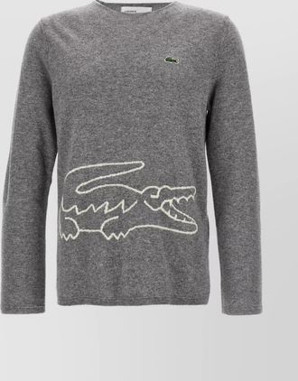 Comme Des Garçons shirt x lacoste crew neck sweater